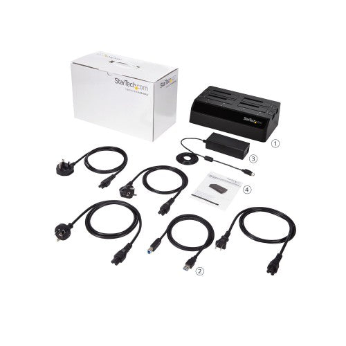 StarTech.com SDOCK4U33 storage drive docking station USB 3.2 Gen 1 (3.1 Gen 1) Type-B Black