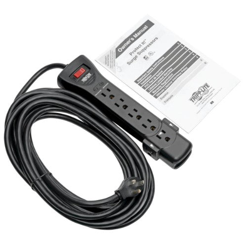 Tripp Lite SUPER725B surge protector Black 7 AC outlet(s) 300" (7.62 m)
