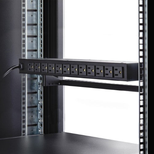 StarTech.com 16NM8-RACK-MOUNT-PDU power distribution unit (PDU) 16 AC outlet(s) 1U Black