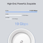 TP-Link Deco BE85 (2-Pack) Tri-band (2.4 GHz / 5 GHz / 6 GHz) Wi-Fi 7 (802.11be) White 4 Internal