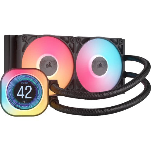 Corsair iCUE LINK TITAN 240 RX LCD Processor Air cooler 4.72" (12 cm) Black 1 pc(s)