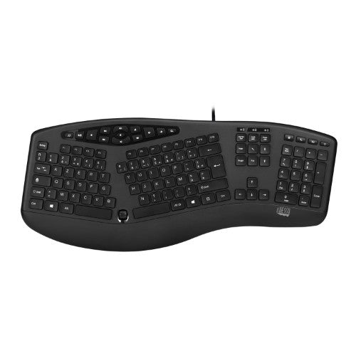Adesso AKB-160UB keyboard Office USB AZERTY French Black