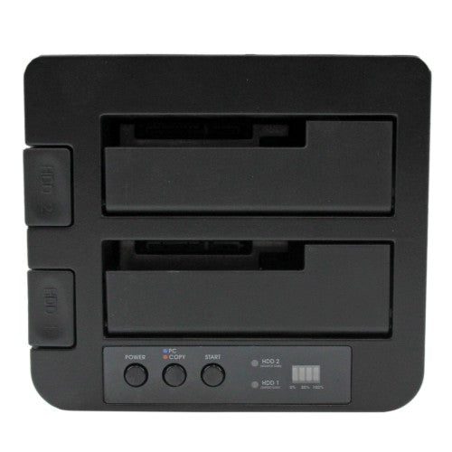 StarTech.com SDOCK2U33RE media duplicator HDD/SSD duplicator Black 1 copies