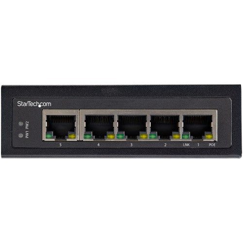 StarTech.com IESC1G50UP network switch Unmanaged Gigabit Ethernet (10/100/1000) Power over Ethernet (PoE) Black