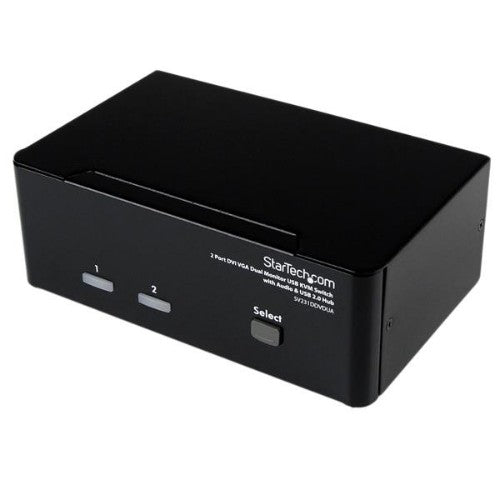 StarTech.com SV231DDVDUA KVM switch Black