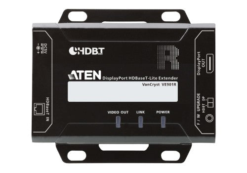 ATEN VE901 AV extender AV transmitter & receiver Black