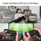 TP-Link RE215 network extender Network repeater White 10, 100 Mbit/s