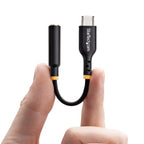 StarTech.com USBCAUDIO2 audio cable 5" (0.127 m) USB Type-C 2.0 3.5 mm Black