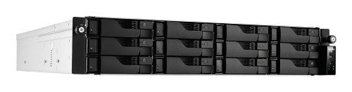 Asustor LOCKERSTOR 12R Pro Gen2 NAS Desktop AMD Ryzen™ 7 7745 16 GB DDR5 0 TB Black, Steel