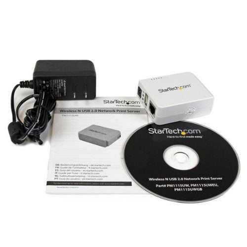StarTech.com PM1115UW print server Ethernet LAN/Wireless LAN White