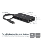 StarTech.com DKT30CHPD laptop dock/port replicator Wired USB 3.2 Gen 1 (3.1 Gen 1) Type-C Black