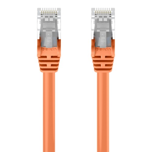 Belkin A3L980-75-ORG-S networking cable Orange 900" (22.9 m) Cat6 U/UTP (UTP)