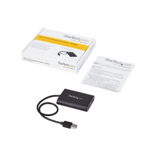 StarTech.com USB32DP24K60 USB graphics adapter 4096 x 2160 pixels Black