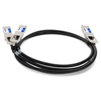 AddOn Networks DAC-Q56DD-2Q28-2-5M-AO InfiniBand/fibre optic cable 98.4" (2.5 m) QSFP-DD 2xQSFP28 Black, Silver