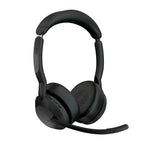 Jabra Evolve2 55 Headset Wired & Wireless Head-band Office/Call center Bluetooth Charging stand Black