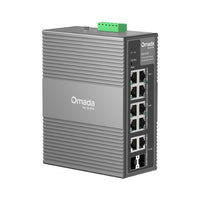 TP-Link Omada IES210GPP network switch Managed Gigabit Ethernet (10/100/1000) Power over Ethernet (PoE) DIN rail Gray