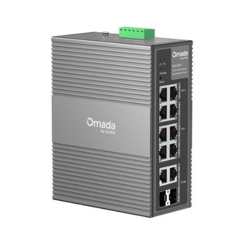TP-Link Omada IES210GPP network switch Managed Gigabit Ethernet (10/100/1000) Power over Ethernet (PoE) DIN rail Gray