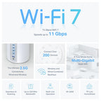 TP-Link BE11000 Whole Home Mesh WiFi 7 System