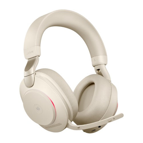 Jabra Evolve2 85 Headset Wired & Wireless Head-band Office/Call center USB Type-A Bluetooth Beige