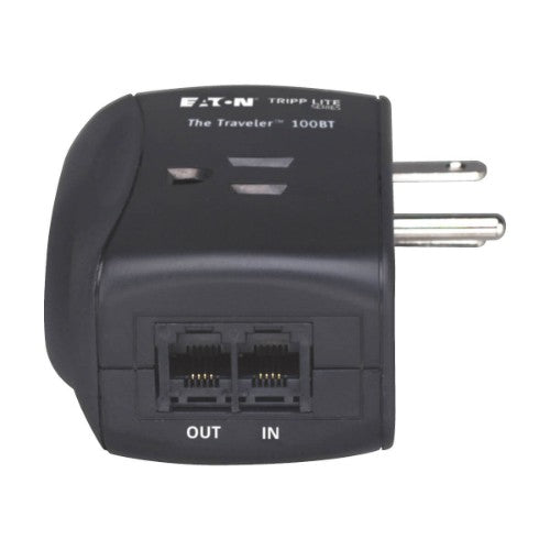 Tripp Lite TRAVELER100BT surge protector Black 2 AC outlet(s) 120 V