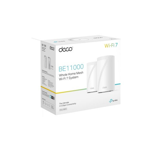 TP-Link Deco BE65 Tri-band (2.4 GHz / 5 GHz / 6 GHz) Wi-Fi 7 (802.11be) White 4 Internal