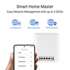 ASUS ZenWiFi BT6 Tri-band (2.4 GHz / 5 GHz / 6 GHz) Wi-Fi 7 (802.11be) White 3 Internal