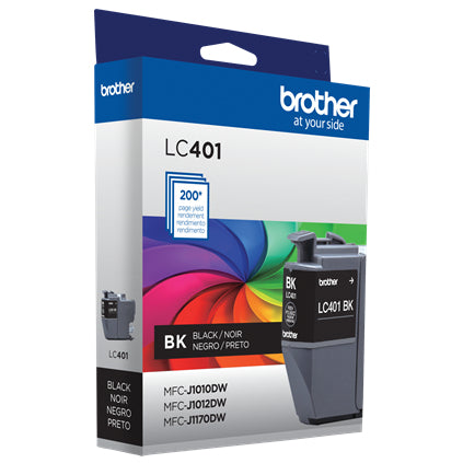 Brother LC401BKS ink cartridge 1 pc(s) Original Standard Yield Black