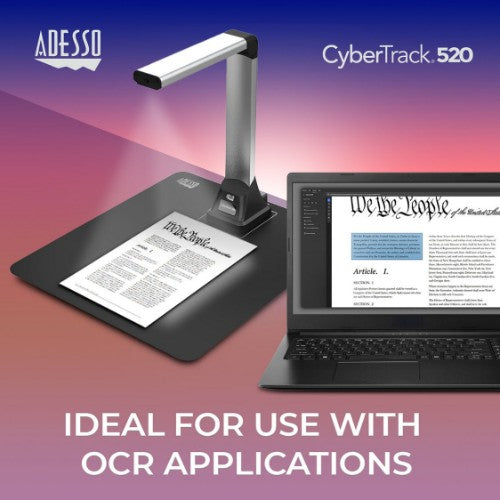 Adesso Cybertrack 520 document camera Black CMOS USB 2.0