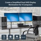 StarTech.com SV431DPDDUA2 KVM switch Rack mounting Black