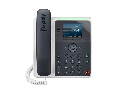 HP Poly Edge E100 IP Phone and PoE-enabled with Power Supply
