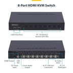 StarTech.com R8AH202-KVM-SWITCH KVM switch Rack mounting Black