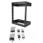 StarTech.com RK12WALLOA rack cabinet 12U Wall mounted rack Black