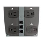 Tripp Lite TLP1008TELTV surge protector Black 10 AC outlet(s) 120 V 94.5" (2.4 m)