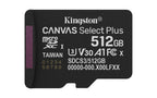 Kingston Technology Canvas Select Plus Gen3 512 GB MicroSDXC UHS-I Class 10