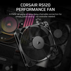 Corsair RS120 Computer case Fan 4.72" (12 cm) Black 1 pc(s)