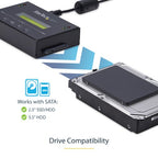 StarTech.com SATDUP11IMG media duplicator HDD/SSD duplicator Black