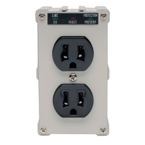 Tripp Lite IBLOK2-0 surge protector Black, Gray 2 AC outlet(s) 120 V