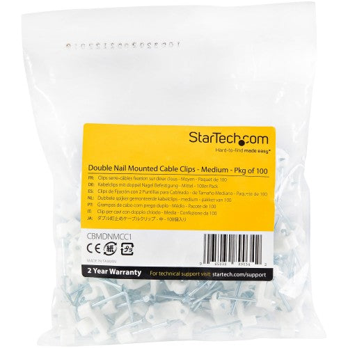 StarTech.com CBMDNMCC1 cable clamp White 100 pc(s)