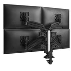 Chief KX Low-Profile Quad Monitor Arms 30" Black Desk