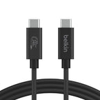 Belkin INZ004TT1.2MBK USB cable USB4 Gen 2x2 47.2" (1.2 m) USB C Black