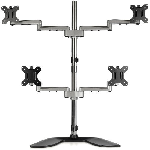 StarTech.com ARMQUADSS monitor mount / stand 32" Desk Black, Silver