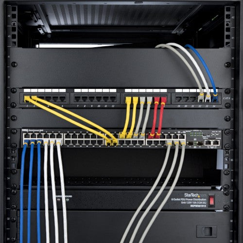 StarTech.com NLBK-75F-CAT6A-PATCH networking cable Black 901.6" (22.9 m) S/FTP (S-STP)