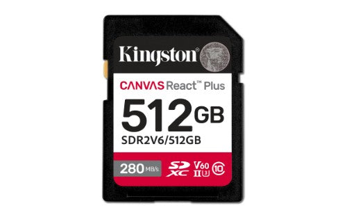 Kingston Technology Canvas React Plus 512 GB SDXC UHS-II Class 10