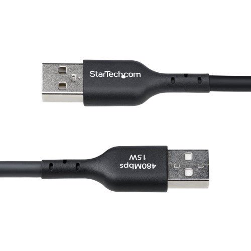 StarTech.com USB2AC15FBKE USB cable USB 2.0 181.1" (4.6 m) USB A USB C Black