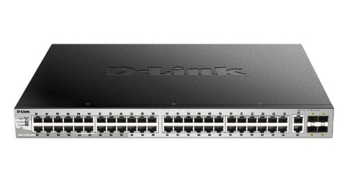 D-Link DGS-3130-54PS Managed L3 Gigabit Ethernet (10/100/1000) Power over Ethernet (PoE) Black, Gray