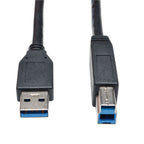 Tripp Lite U322-010-BK USB cable USB 3.2 Gen 1 (3.1 Gen 1) 120.1" (3.05 m) USB B USB A Black
