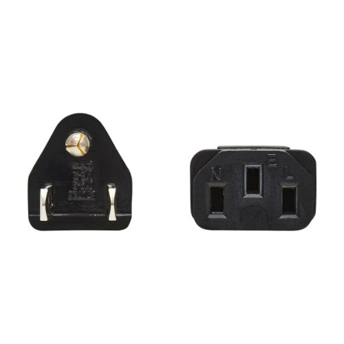 Tripp Lite P006-001 power cable Black 11.8" (0.3 m) NEMA 5-15P C13 coupler