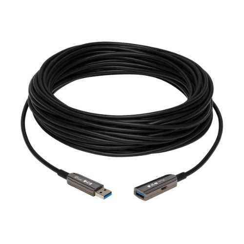 Tripp Lite U330F-15M-G1 USB cable USB 3.2 Gen 1 (3.1 Gen 1) 590.6" (15 m) USB A Black, Gray