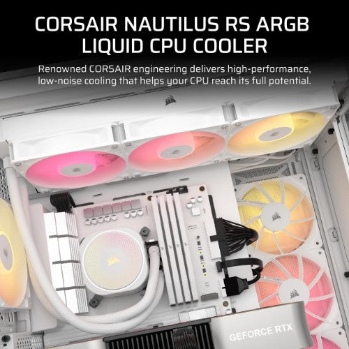 Corsair Nautilus 240 RS ARGB Liquid Processor All-in-one liquid cooler White 1 pc(s)
