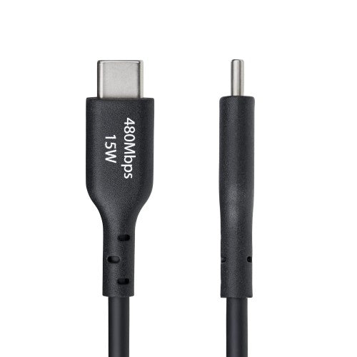 StarTech.com USB2AC6FBKE USB cable USB 2.0 70.9" (1.8 m) USB A USB C Black